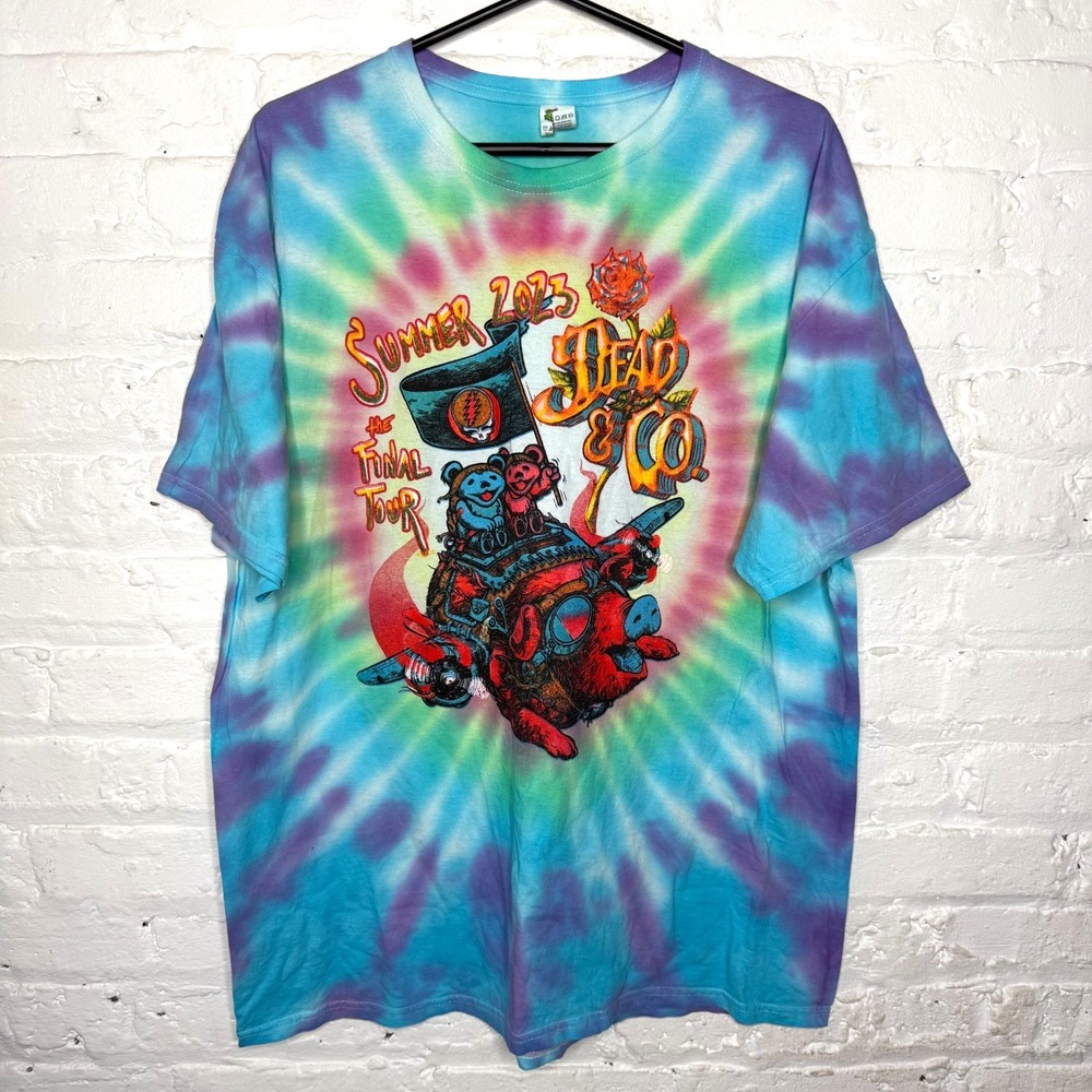 Dead & Company 2023 Final Tour Tie Dye T-Shirt XL‎ Concert Grateful Dead Tee